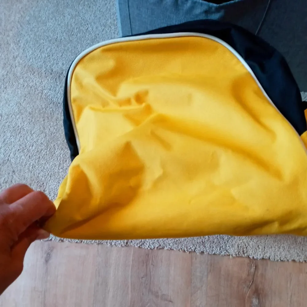 Yellow and black sports bag